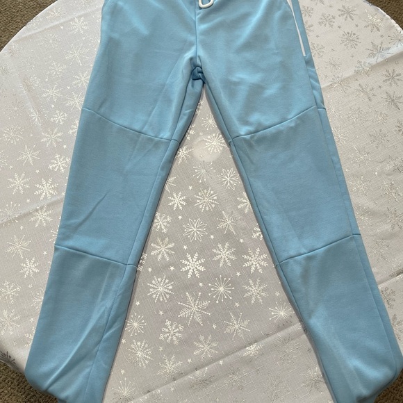 Blue Joggers with Relaxed Fit and Straight Leg - Picture 1 of 3